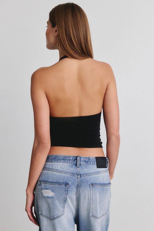 UO Alanis Plunging V-Neck Halter Top #3
