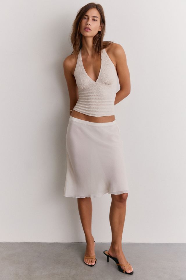 UO Alanis Plunging V-Neck Halter Top #1