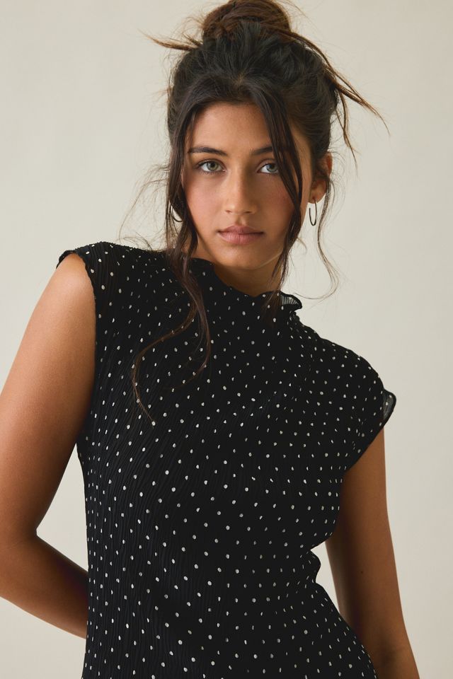 Lioness Mariner Black Polka Dot Mini Dress #3