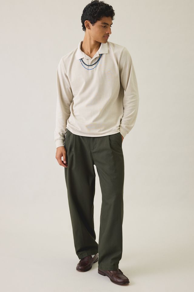 Standard Cloth Pique Cotton Long Sleeve Polo Tee #3