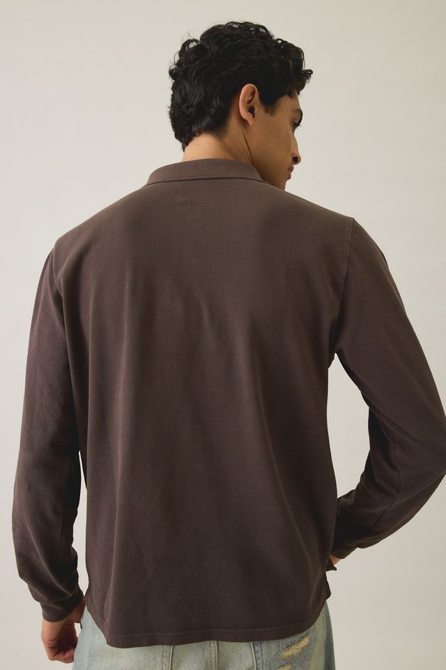 Standard Cloth Pique Cotton Long Sleeve Polo Tee #3