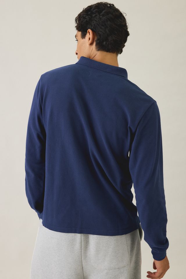 Standard Cloth Pique Cotton Long Sleeve Polo Tee #3