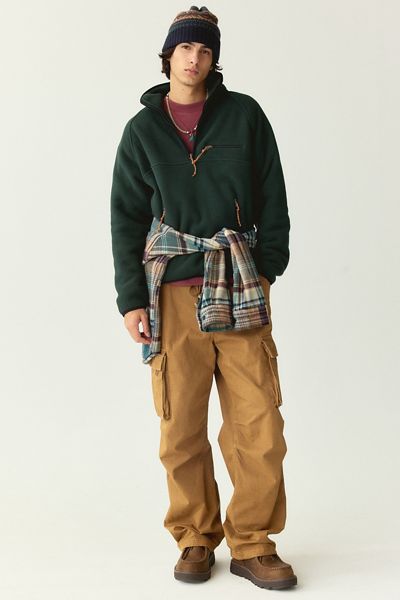 BDG Polar Fleece Quarter Zip Sweatshirt
