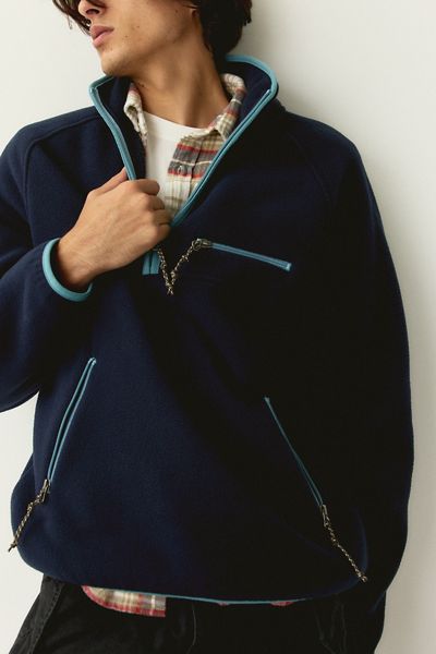 BDG Polar Fleece Quarter Zip Sweatshirt