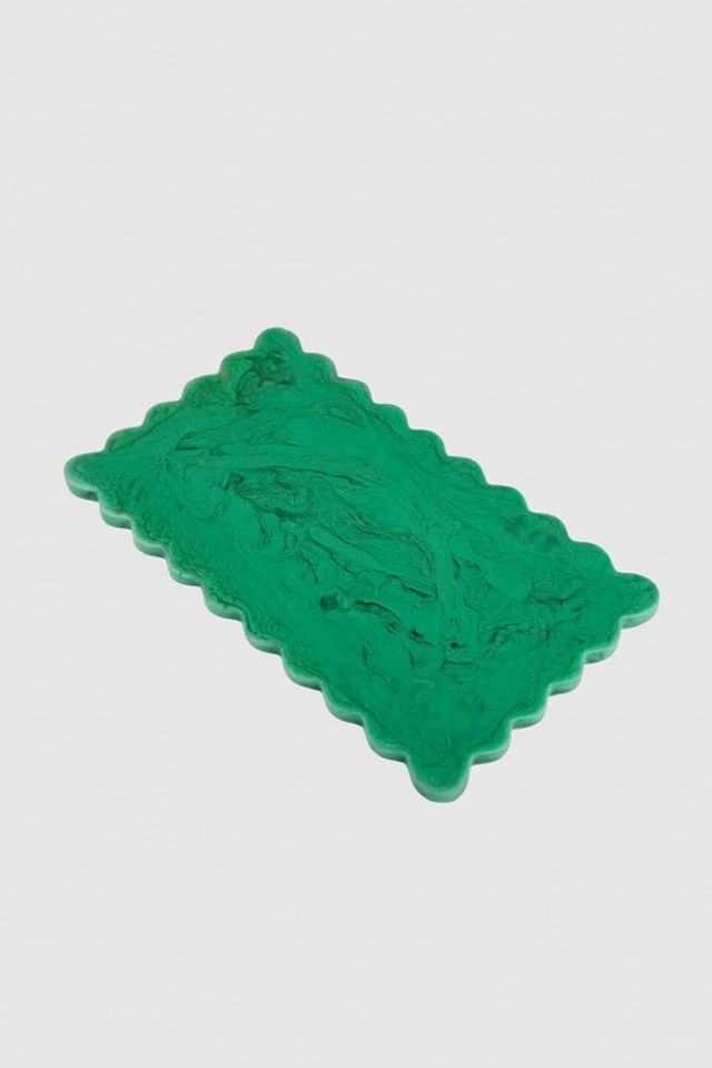 Casa Amarosa Scallop Rectangular Resin Cheese Board #3