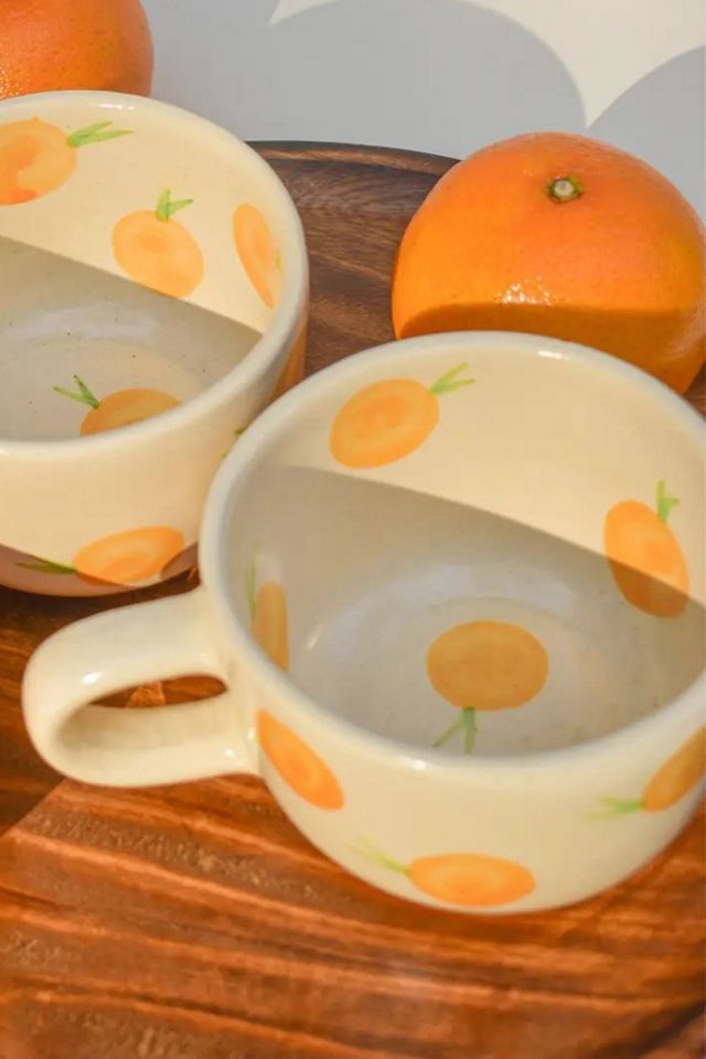 Casa Amarosa Artisan Lemon Ceramic Mug #1
