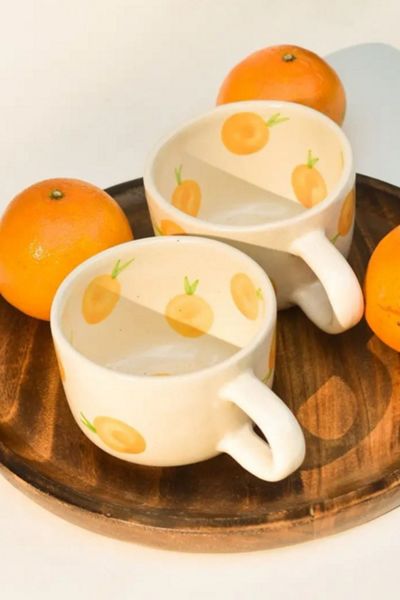 Casa Amarosa Artisan Lemon Ceramic Mug