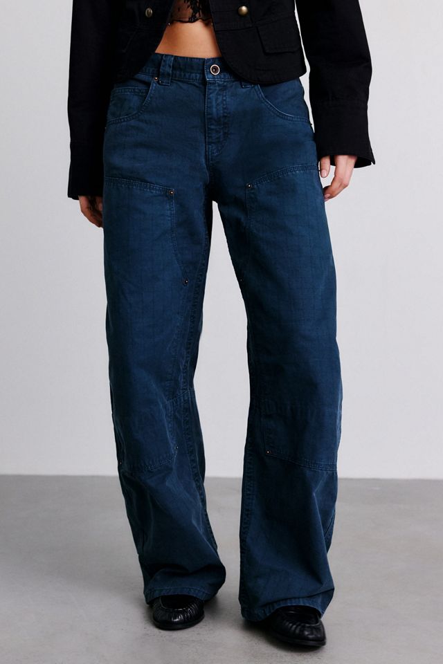 BDG No Man's Land Cotton Canvas Wide Leg Carpenter Pants #1