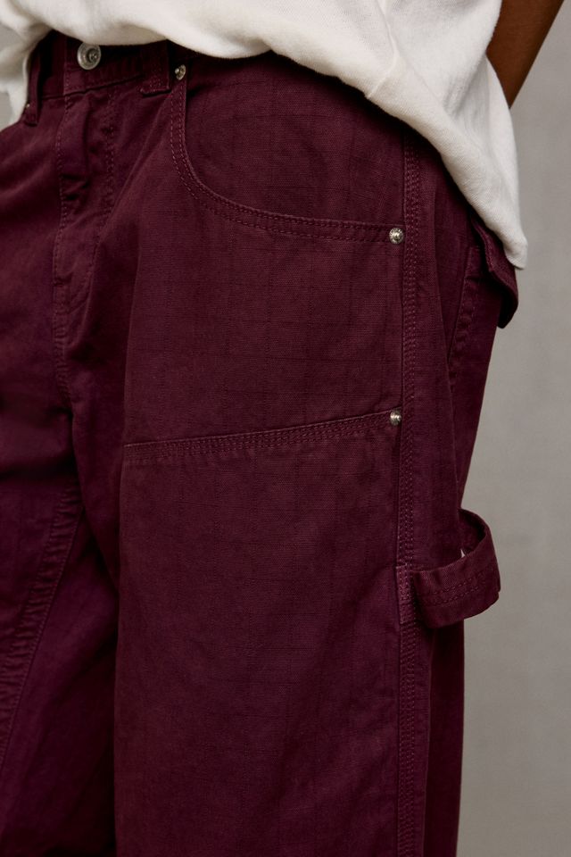 BDG No Man's Land Cotton Canvas Wide Leg Carpenter Pants #2