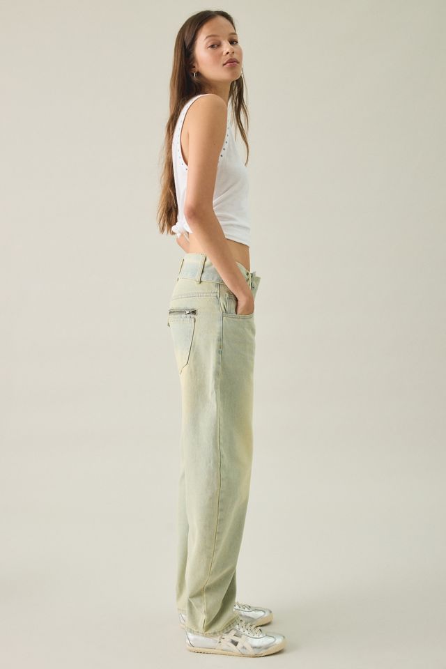 Lioness Dynasty Belted Low-Rise Barrel Leg Jeans #4