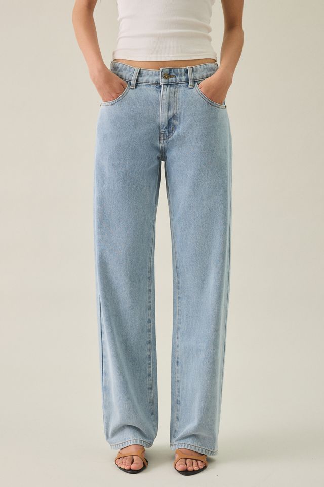 Lioness Totti Lace-Up Low-Rise Straight Leg Jeans #3