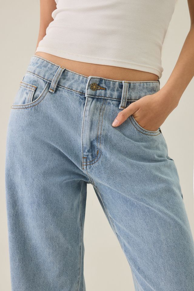 Lioness Totti Lace-Up Low-Rise Straight Leg Jeans #5