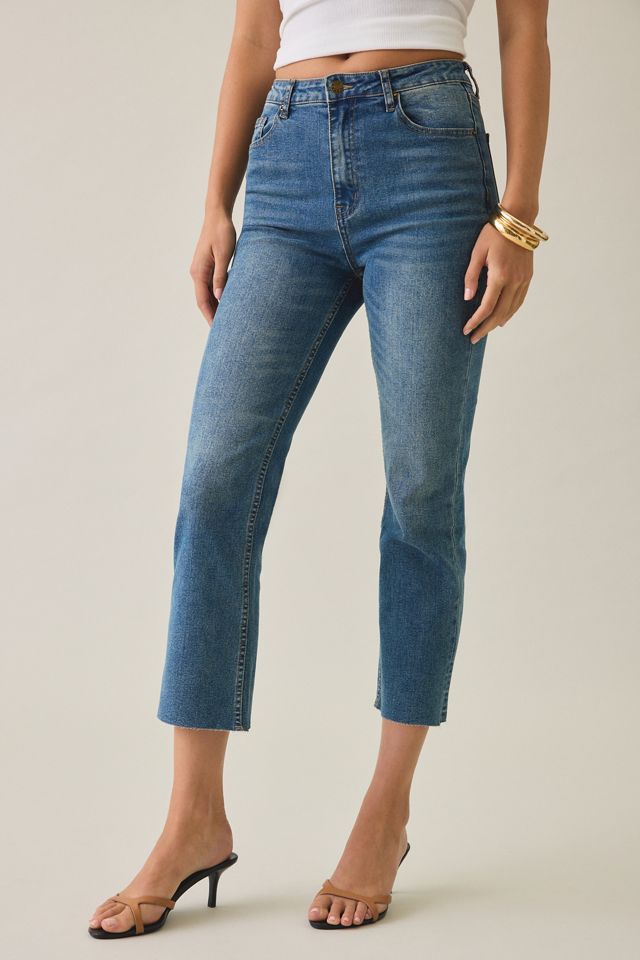 Lioness Slam Dunk Cropped Mid-Rise Slim Straight Jeans #1