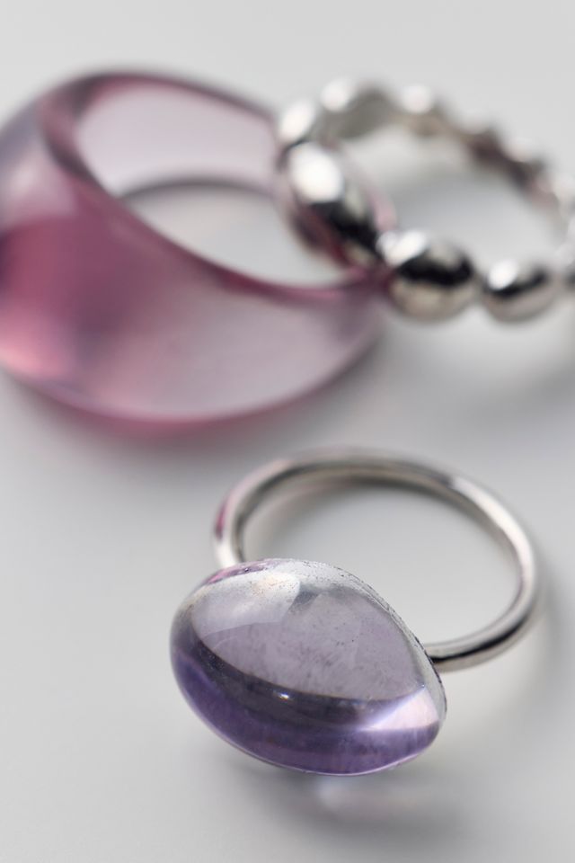Elena Resin Rings Set #1