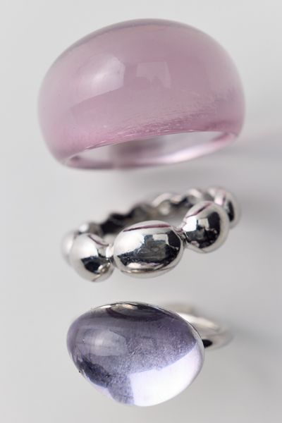Elena Resin Rings Set