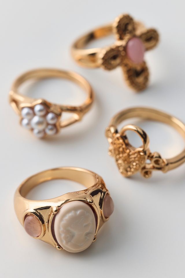 Iris Cameo Rings Set #1