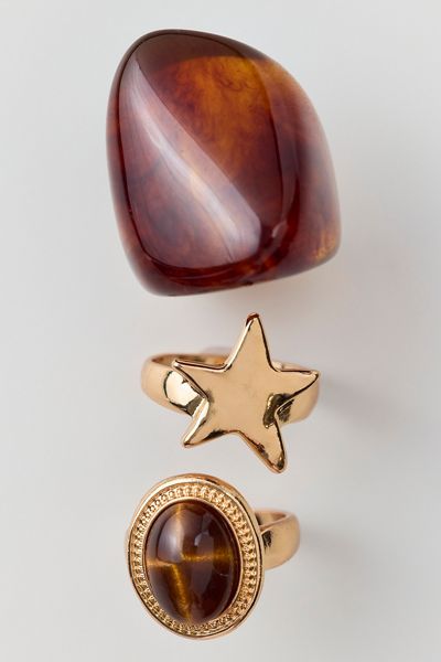 Lola Resin Rings Set