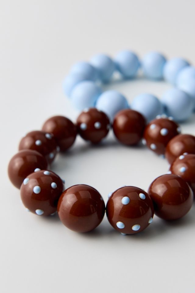 Margo Chunky Beaded Stretch Bracelets Set #1
