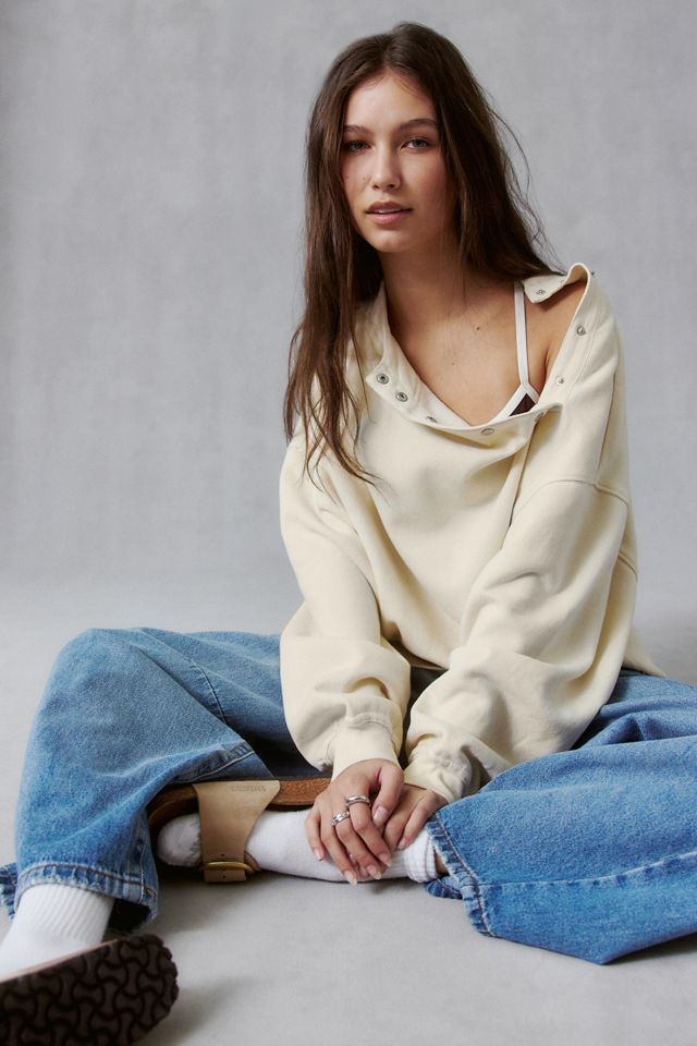 Out From Under In A Snap Fleece Mockneck Pullover #2