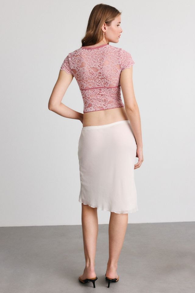 Kimchi Blue Juliette Cap Sleeve Lace Corset Top #3