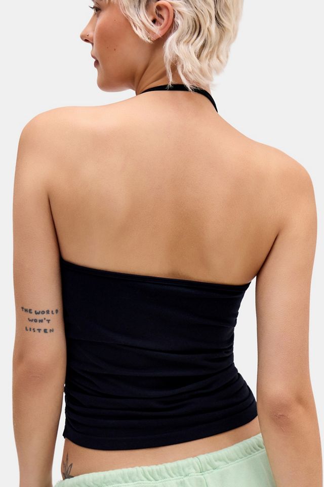 UO Cece Buckle Detail Keyhole Cutout Halter Top #2
