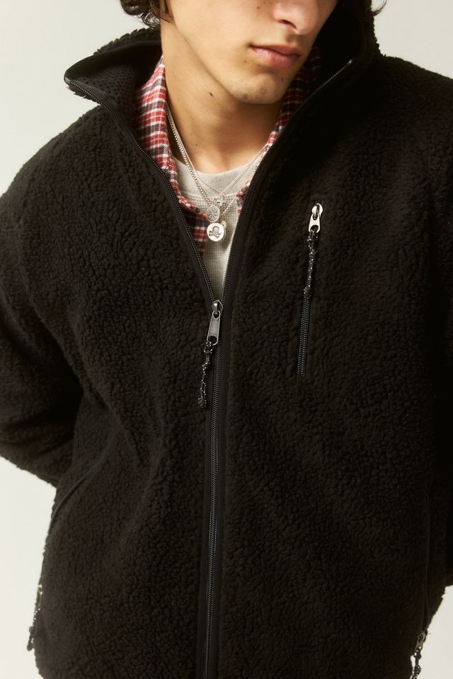 BDG Solid Polar Fleece Zip-Up Jacket #2