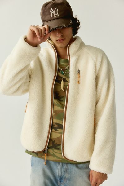 BDG High-Pile Fleece Zip-Up Jacket