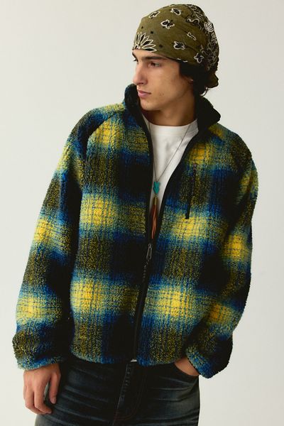 BDG High-Pile Fleece Zip-Up Jacket