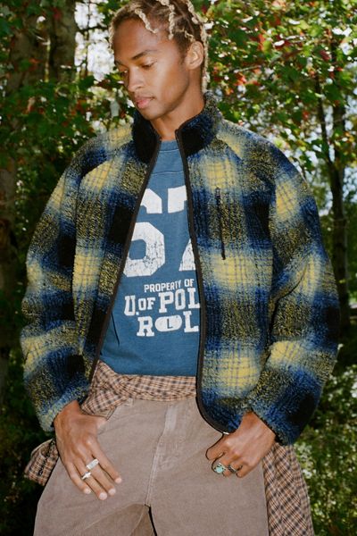 BDG High-Pile Fleece Zip-Up Jacket