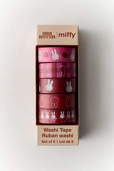 Miffy Maroon Muse UO Exclusive Washi Tape Set