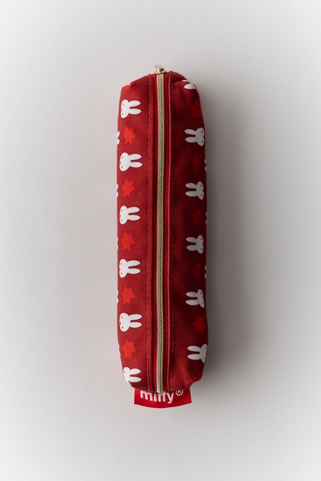 Miffy Maroon Muse UO Exclusive Patterned Slim Pencil Case #1