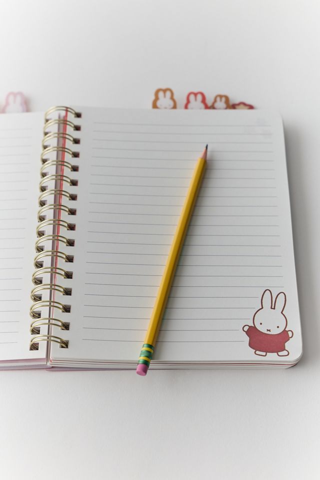 Miffy Maroon Muse UO Exclusive Tabbed Spiral Notebook #2