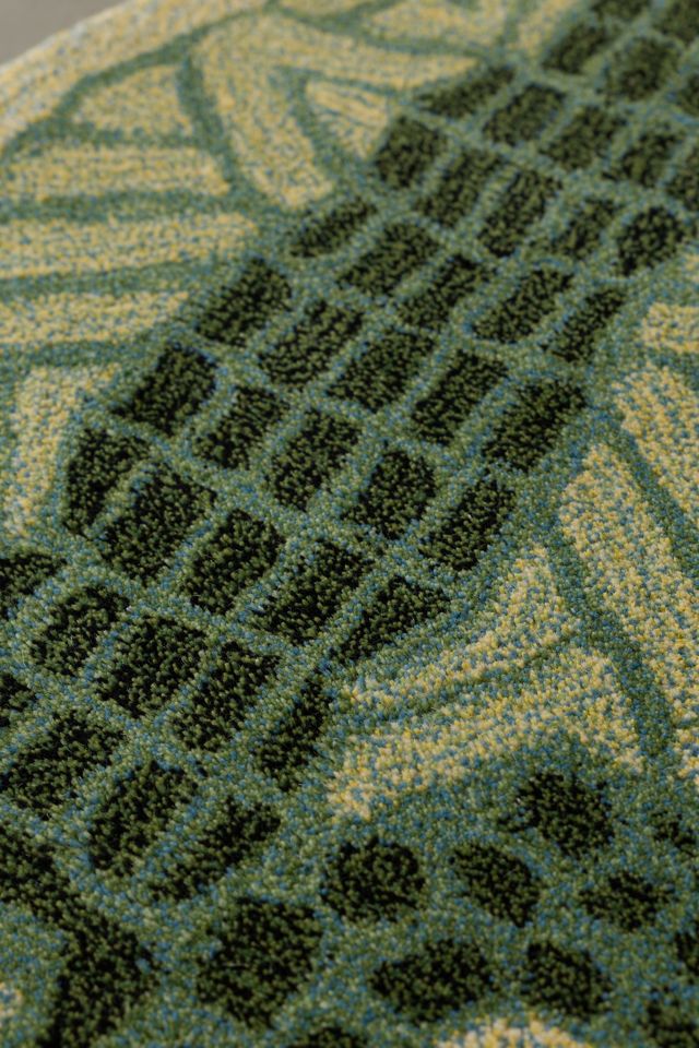 Jungle Crocodile Shaped Tufted Wool Rug #1