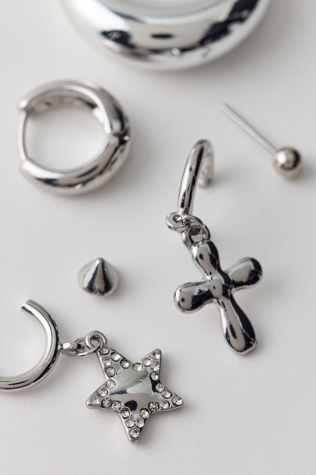 Elena Stars & Hoops Multi Earrings Set #1