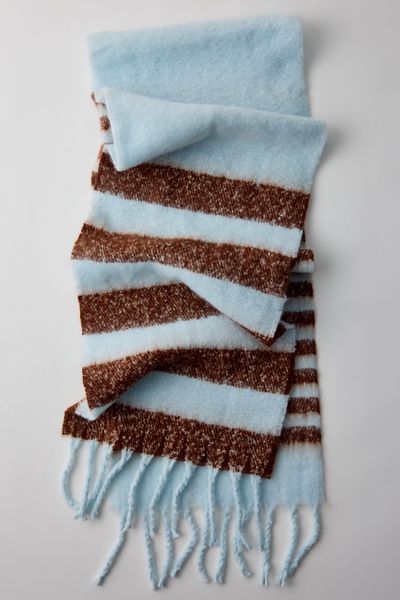 Parker Stripe Pattern Blanket Scarf