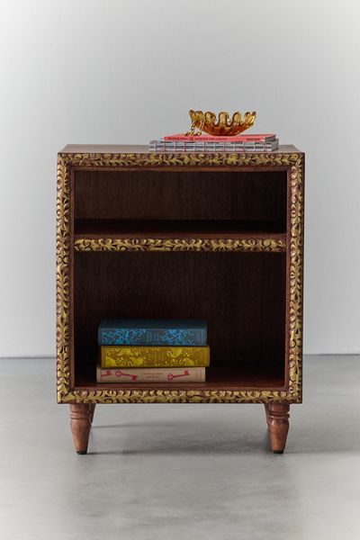 Florence Gilded Storage Nightstand