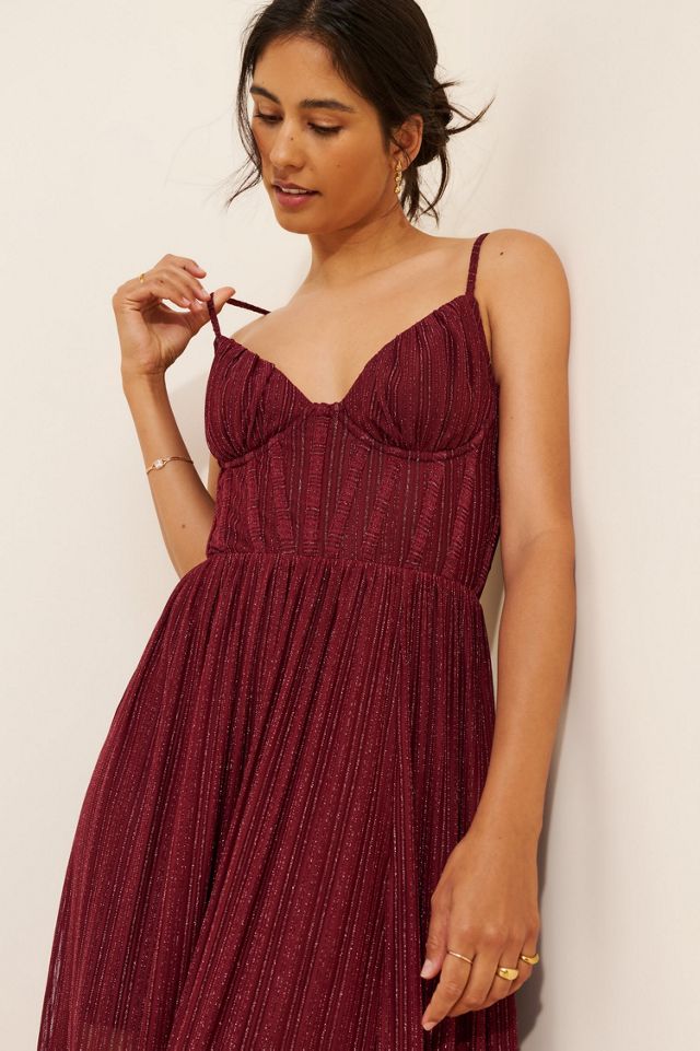 Dress Forum Metallic Corset Maxi Dress #2