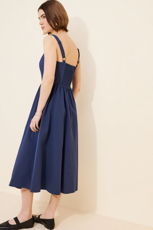 Lulu's Frankie Bow Front Poplin Dress #1