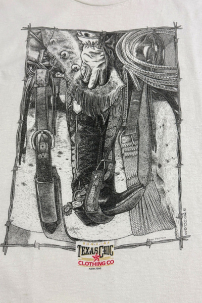 Vintage 1990’s Austin Texas Chic Cowboy Single Stitch T-Shirt