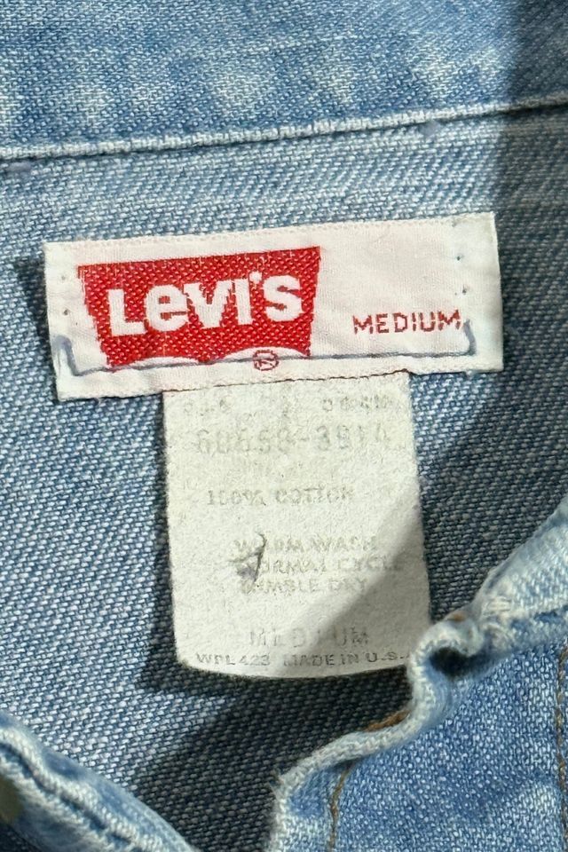 Vintage 1970’s Levi’s Orange Tab Cropped Western Denim Trucker Jacket #1