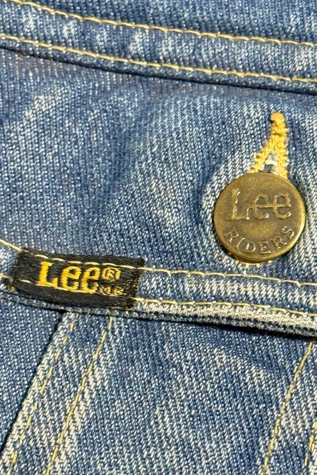 Vintage 1970's Lee Stormrider Blanket Lined Western Denim Trucker Jacket #2