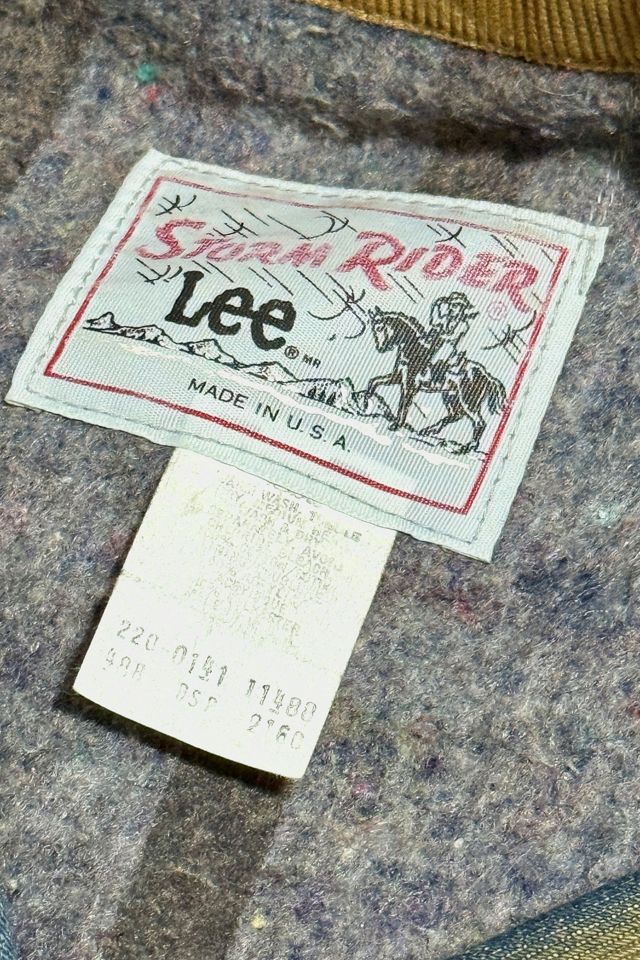 Vintage 1970's Lee Stormrider Blanket Lined Western Denim Trucker Jacket #3
