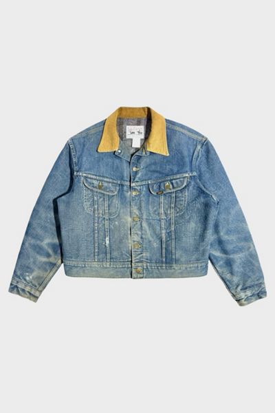 Vintage 1970's Lee Stormrider Blanket Lined Western Denim Trucker Jacket