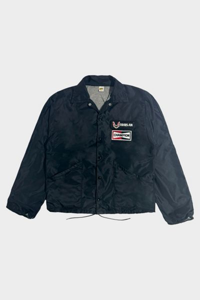 Vintage 1970's Trans Am Racing Black Russell Coaches Jacket