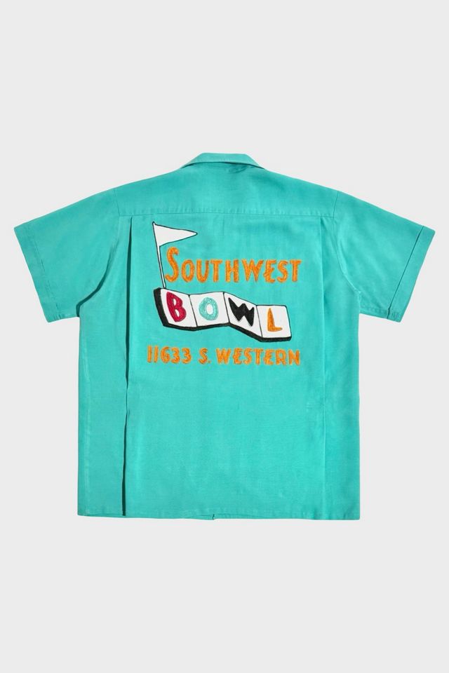 Vintage 1950's California By Angeltown Chainstitched Bowling Shirt #1