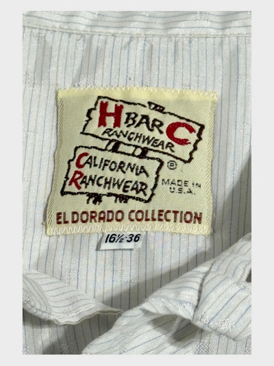 Vintage 1970’s H Bar C Striped Western Pearl Snap Shirt