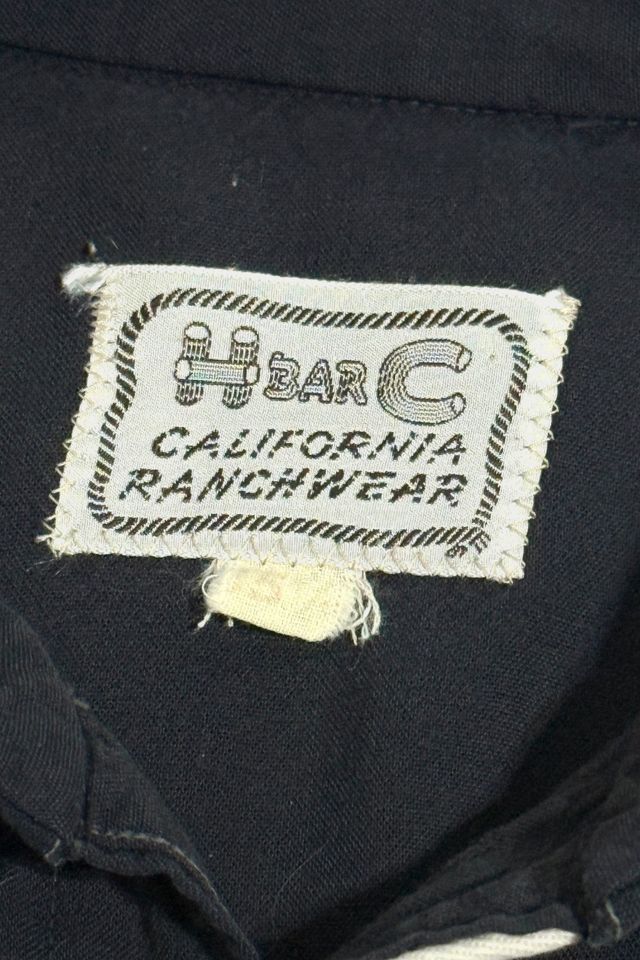 Vintage 1950's H Bar C Chainstitched Western Pearl Snap Shirt #2