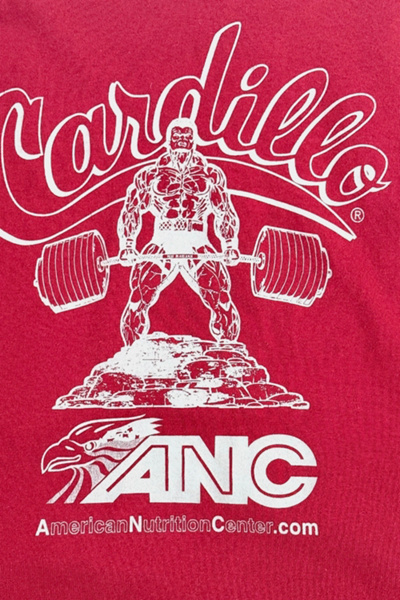 Vintage 1990's Carillo Power Lifting Gym Cropped Football Jersey