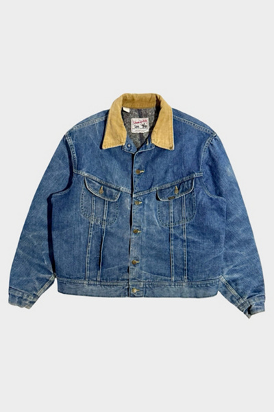 Vintage 1970's Lee Storm Rider Blanket Lined Denim Trucker Jacket
