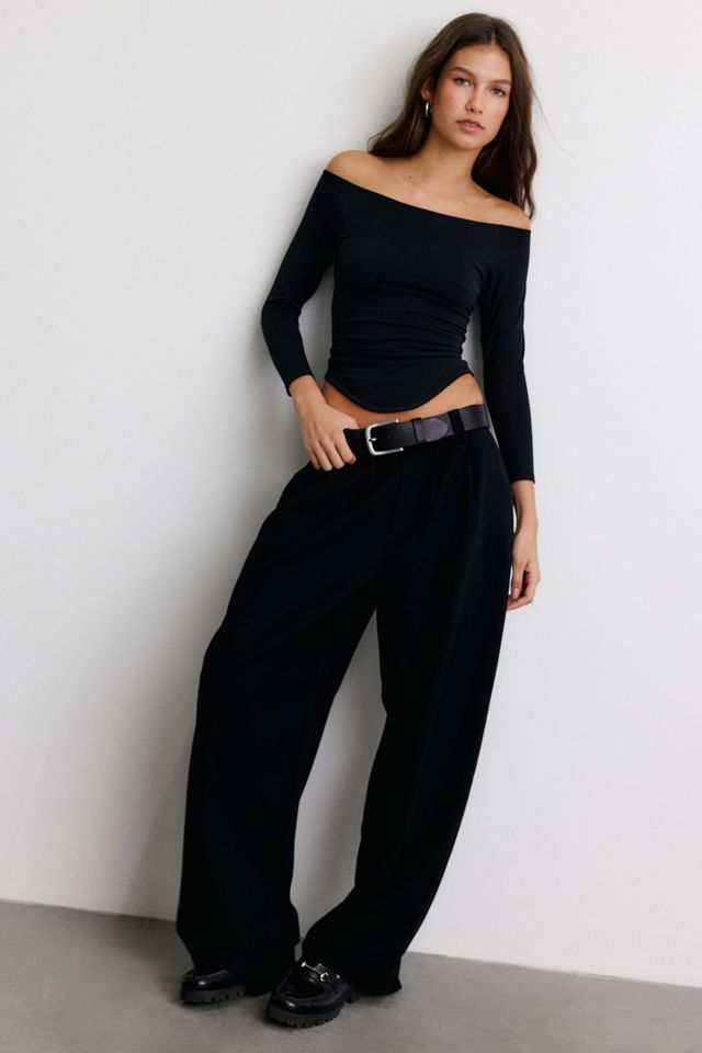 Out From Under Lina Curved Hem 3/4 Sleeve Boatneck Tee #1